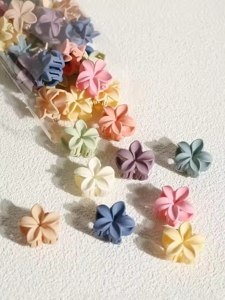 Travel Accessories For Kids - 10/15pcs 4cm Hair Claw Clips Sweet