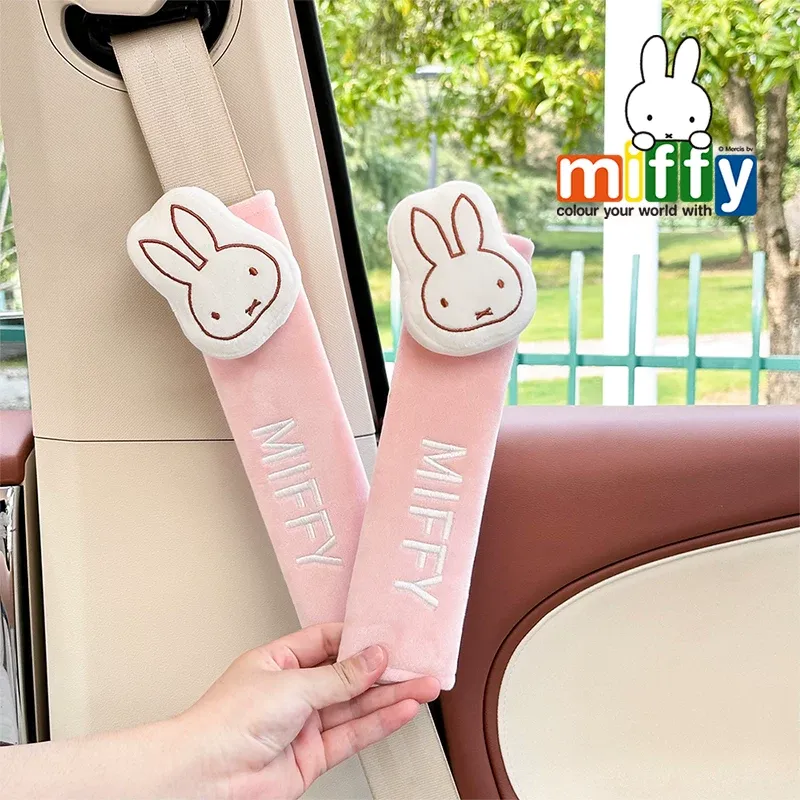 Travel Accessories For Kids - Kawaii Miffy Car Seat Belt Shoulder
