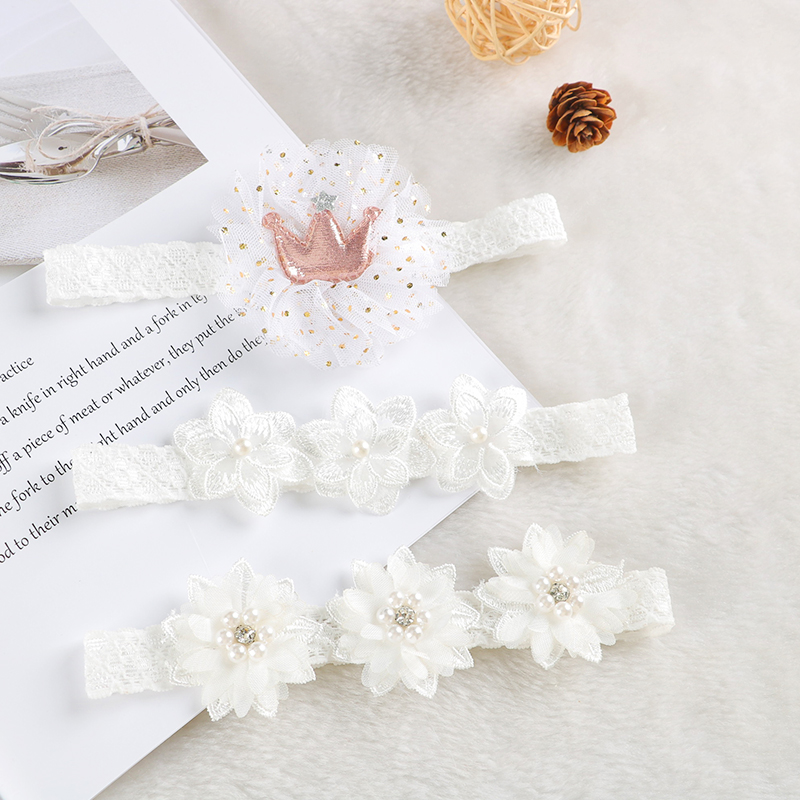 Baby Headband Flower Bows Crow - Travel Accessories Baby review and price