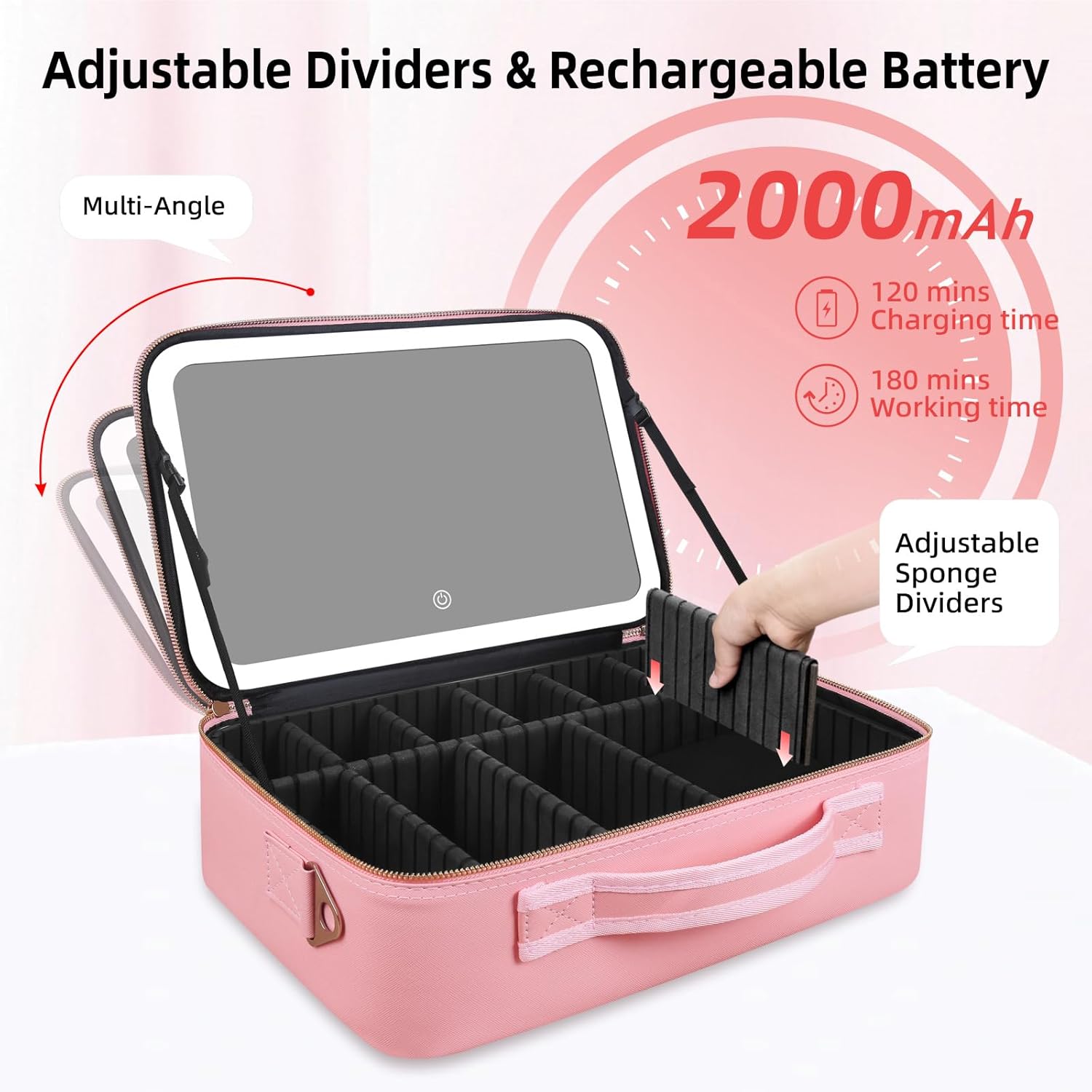 Large Capacity Makeup Bag 15'' - Travel Accessories Case review and price